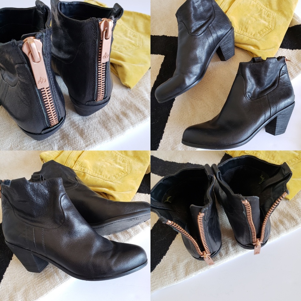 SAM EDELMAN | "Lisle" Black Leather Bootie Sz 9.5